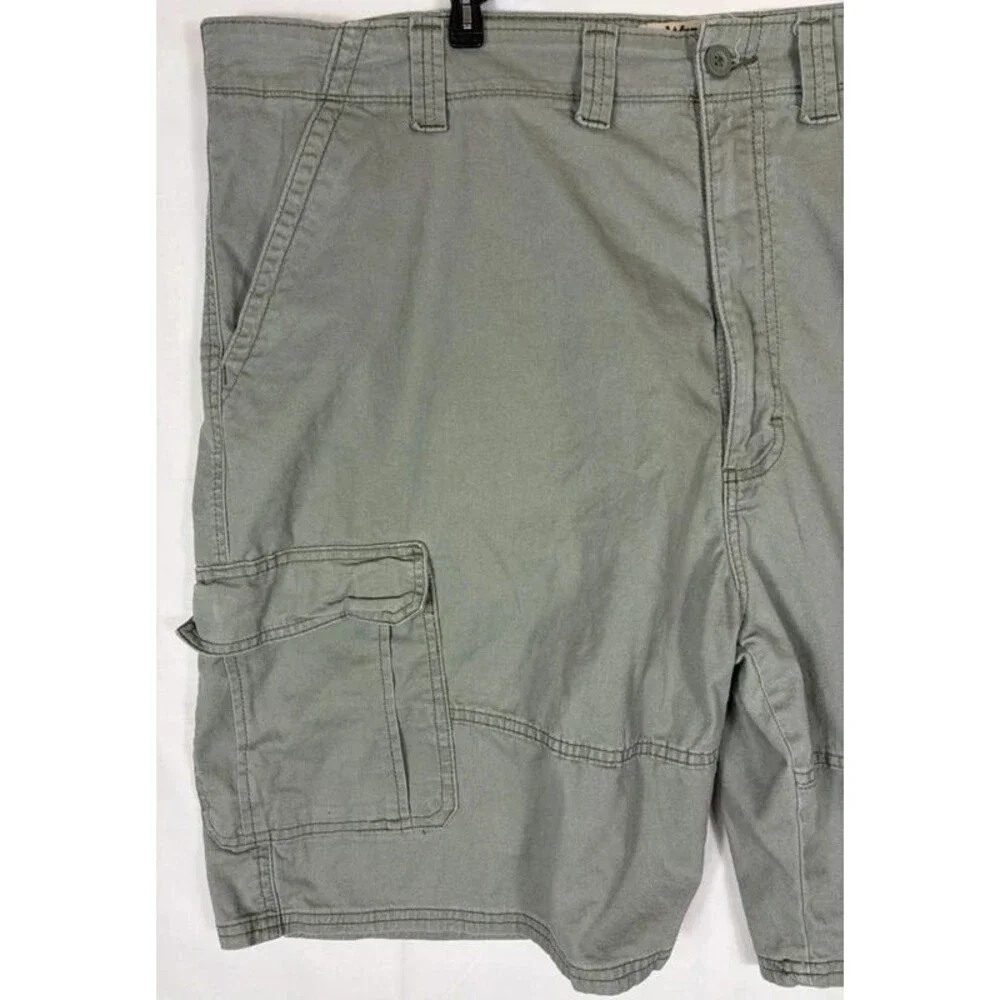 Wrangler Authentics Cargo Shorts Big & Tall Gray Men’s 48” Waist x 9” Inseam